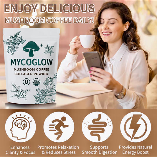 Mushroom Coffee Collagen Powder
