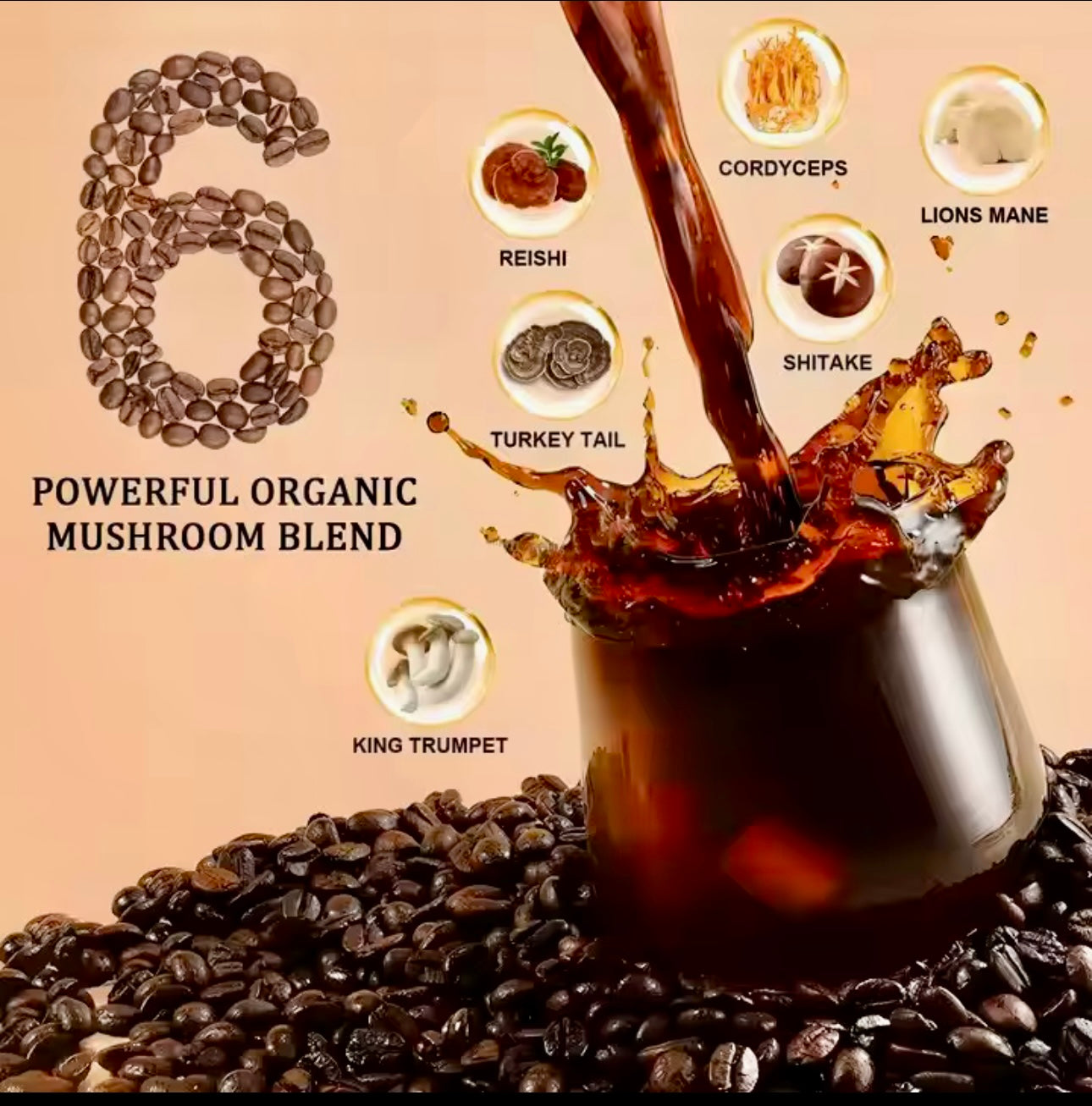 Mushroom coffee
